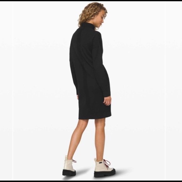 NWT Lululemon Softer Still Dress Black - Picture 2 of 5
